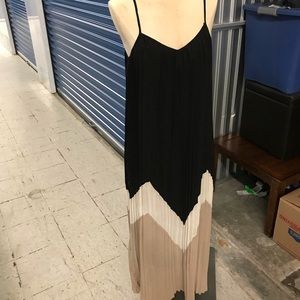 Accordion Spaghetti Strap Dress
